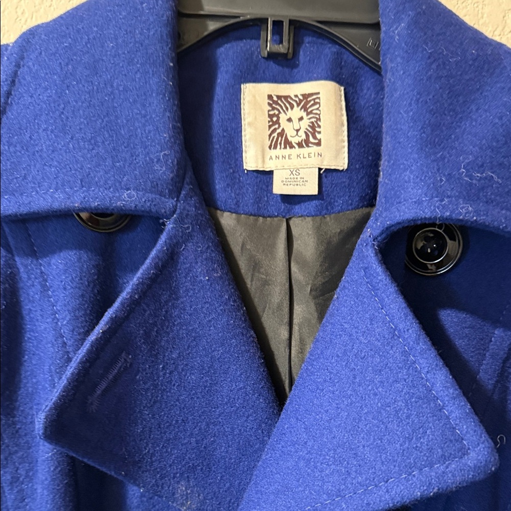 Anne Klein Cobalt Blue Coat